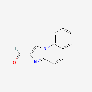 molecular formula C12H8N2O B8665093 Imidazo[1,2-a]quinoline-2-carbaldehyde 