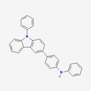 molecular formula C30H22N2 B8665123 4-(9-Phenyl-9h-carbazol-3-yl)diphenylamine 