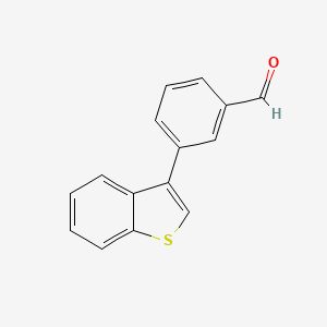 molecular formula C15H10OS B8665133 3-(1-Benzothien-3-yl)benzaldehyde 