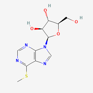 (2R,3S,4S,5R)-2-(Hydroxymethyl)-5-(6-(methylthio)-9H-purin-9-yl)tetrahydrofuran-3,4-diol