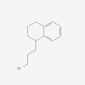 molecular formula C13H17Br B8665187 1-(3-Bromopropyl)-1,2,3,4-tetrahydronaphthalene 