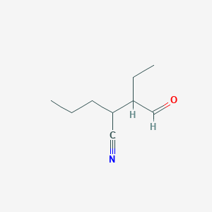 3-Formyl-2-propylpentanenitrile