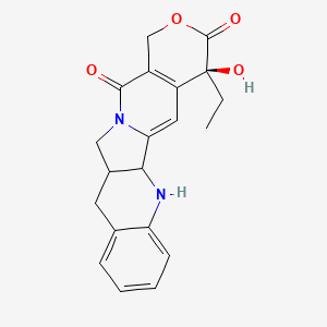 molecular formula C20H20N2O4 B8665214 (4S)-4-ethyl-4-hydroxy-1,5b,6,11,11a,12-hexahydro-14H-pyrano[3',4':6,7]indolizino[1,2-b]quinoline-3,14(4H)-dione 