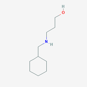 molecular formula C10H21NO B8665220 3-[(Cyclohexylmethyl)amino]propan-1-ol 