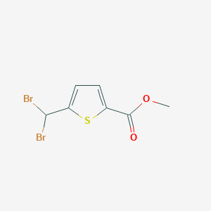 molecular formula C7H6Br2O2S B8665238 Methyl 5-(dibromomethyl)thiophene-2-carboxylate 