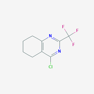 molecular formula C9H8ClF3N2 B8665255 4-Chloro-2-(trifluoromethyl)-5,6,7,8-tetrahydroquinazoline 