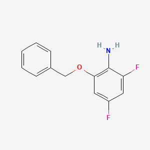 molecular formula C13H11F2NO B8665262 2-(Benzyloxy)-4,6-difluoroaniline 