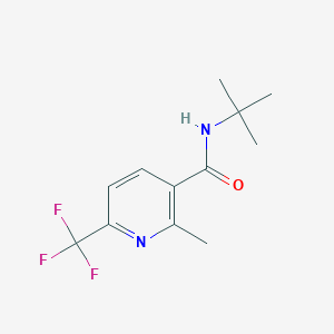 molecular formula C12H15F3N2O B8665278 n-(Tert-butyl)-2-methyl-6-(trifluoromethyl)nicotinamide 