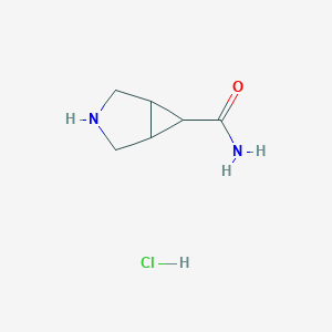 molecular formula C6H11ClN2O B8665283 3-Azabicyclo[3.1.0]hexane-6-carboxamide HCl 