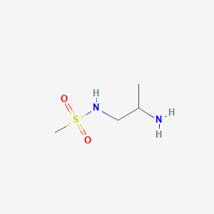 molecular formula C4H12N2O2S B8665299 N-(2-amino-propyl)-methanesulfonamide 