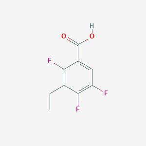 molecular formula C9H7F3O2 B8665342 3-Ethyl-2,4,5-trifluorobenzoic acid CAS No. 181942-29-0