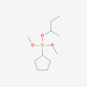 molecular formula C11H24O3Si B8665350 Sec-butoxy cyclopentyl dimethoxysilane CAS No. 149184-14-5
