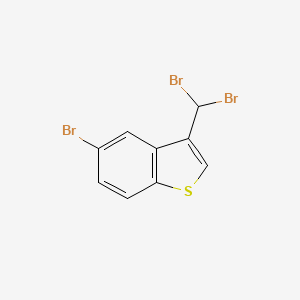 molecular formula C9H5Br3S B8665356 5-Bromo-3-(dibromomethyl)-1-benzothiophene CAS No. 109771-37-1
