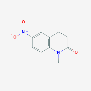 molecular formula C10H10N2O3 B8665379 1-methyl-6-nitro-3,4-dihydroquinolin-2(1H)-one 
