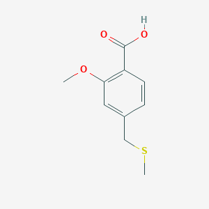 2-Methoxy-4-[(methylsulfanyl)methyl]benzoic acid