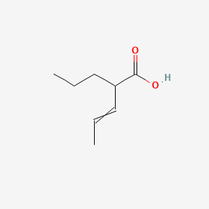 molecular formula C8H14O2 B8665419 2-Propyl-3-pentenoic acid 