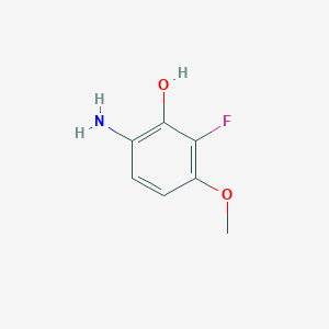molecular formula C7H8FNO2 B8665466 6-Amino-2-fluoro-3-methoxyphenol 
