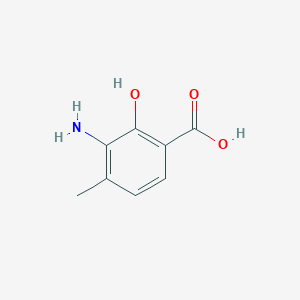 molecular formula C8H9NO3 B8665485 3-Amino-2-hydroxy-4-methylbenzoic acid 