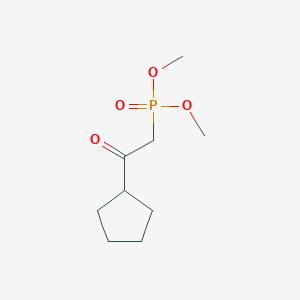 molecular formula C9H17O4P B8665501 Dimethyl (2-cyclopentyl-2-oxoethyl)phosphonate CAS No. 58612-18-3