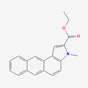 molecular formula C20H17NO2 B8665515 Ethyl 3-methyl-3H-naphtho[2,3-E]indole-2-carboxylate CAS No. 113516-80-6