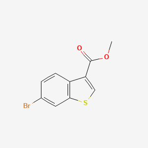 molecular formula C10H7BrO2S B8665539 Methyl 6-bromobenzo[b]thiophene-3-carboxylate 