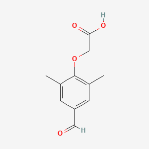 molecular formula C11H12O4 B8665642 (4-Formyl-2,6-dimethyl-phenoxy)-acetic acid 