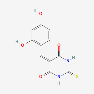 5-(2,4-Dihydroxyphenylmethylene)-2-thioxodihydropyrimidine-4,6-dione