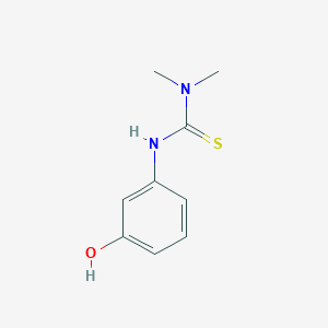 molecular formula C9H12N2OS B8665684 Thiourea, N'-(3-hydroxyphenyl)-N,N-dimethyl- CAS No. 54767-03-2