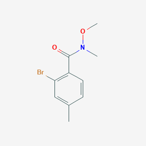 molecular formula C10H12BrNO2 B8665688 2-bromo-4,N-dimethyl-N-methoxybenzamide 