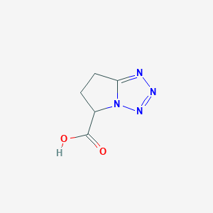 molecular formula C5H6N4O2 B8665699 6,7-Dihydro-5H-pyrrolo[1,2-d]tetrazole-5-carboxylic acid 