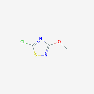 molecular formula C3H3ClN2OS B8665720 5-Chloro-3-methoxy-[1,2,4]thiadiazole 