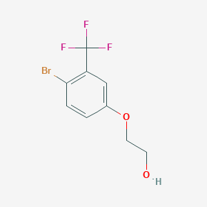 molecular formula C9H8BrF3O2 B8665736 Ethanol, 2-[4-bromo-3-(trifluoromethyl)phenoxy]- 