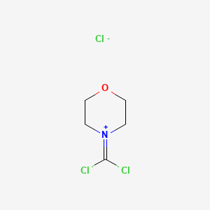 molecular formula C5H8Cl3NO B8665747 4-(Dichloromethylene)morpholin-4-ium chloride CAS No. 52631-31-9