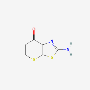2-Amino-5,6-dihydrothiopyrano[3,2-d]thiazol-7-one