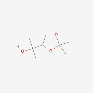 molecular formula C8H16O3 B8665779 (RS)-alpha,alpha,2,2-tetramethyl-1,3-dioxolane-4-methanol 