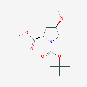 molecular formula C12H21NO5 B8665792 1-(tert-Butyl) 2-methyl (2S,4R)-4-methoxypyrrolidine-1,2-dicarboxylate 