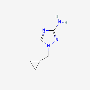 molecular formula C6H10N4 B8665827 1-(Cyclopropylmethyl)-1H-1,2,4-triazol-3-amine 
