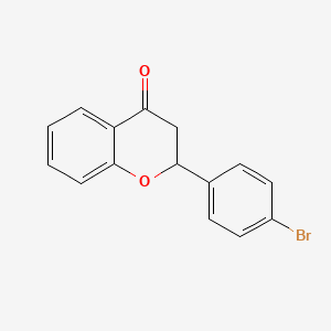 molecular formula C15H11BrO2 B8665834 2-(4-Bromophenyl)chroman-4-one 