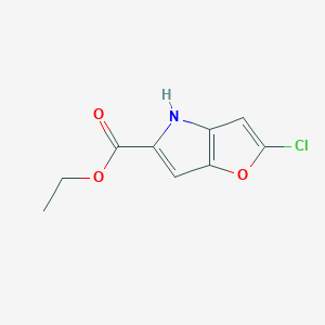 molecular formula C9H8ClNO3 B8665877 Ethyl 2-chloro-4H-furo[3,2-b]pyrrole-5-carboxylate 