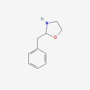 molecular formula C10H13NO B8665885 2-Benzyl-1,3-oxazolidine CAS No. 105632-29-9