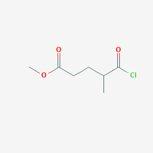 molecular formula C7H11ClO3 B8665937 Methyl 5-chloro-4-methyl-5-oxopentanoate CAS No. 82923-78-2