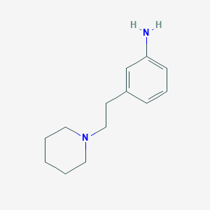 molecular formula C13H20N2 B8665949 3-(2-(Piperidin-1-yl)ethyl)benzenamine 