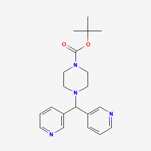 molecular formula C20H26N4O2 B8666025 Tert-butyl 4-(di(pyridin-3-yl)methyl)piperazine-1-carboxylate 