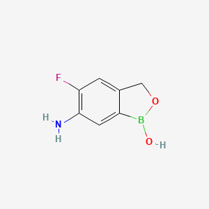 molecular formula C7H7BFNO2 B8666083 6-amino-5-fluorobenzo[c][1,2]oxaborol-1(3H)-ol 