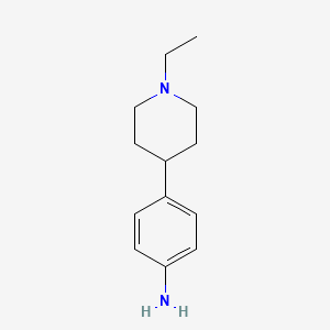molecular formula C13H20N2 B8666086 4-(1-Ethyl-4-piperidyl)aniline 