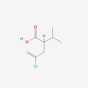 molecular formula C8H13ClO2 B8666112 4-Chloro-2-(propan-2-yl)pent-4-enoic acid CAS No. 87953-15-9