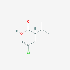 B8666112 4-Chloro-2-(propan-2-yl)pent-4-enoic acid CAS No. 87953-15-9