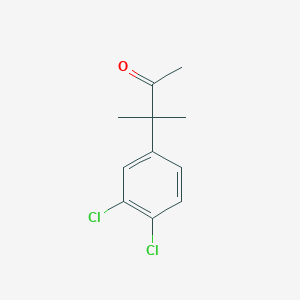 molecular formula C11H12Cl2O B8666121 3-(3,4-Dichlorophenyl)-3-methylbutan-2-one 
