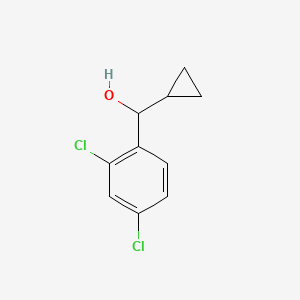 molecular formula C10H10Cl2O B8666158 Cyclopropyl(2,4-dichlorophenyl)methanol 