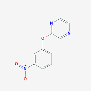 molecular formula C10H7N3O3 B8666161 2-(3-Nitrophenoxy)pyrazine CAS No. 852709-39-8